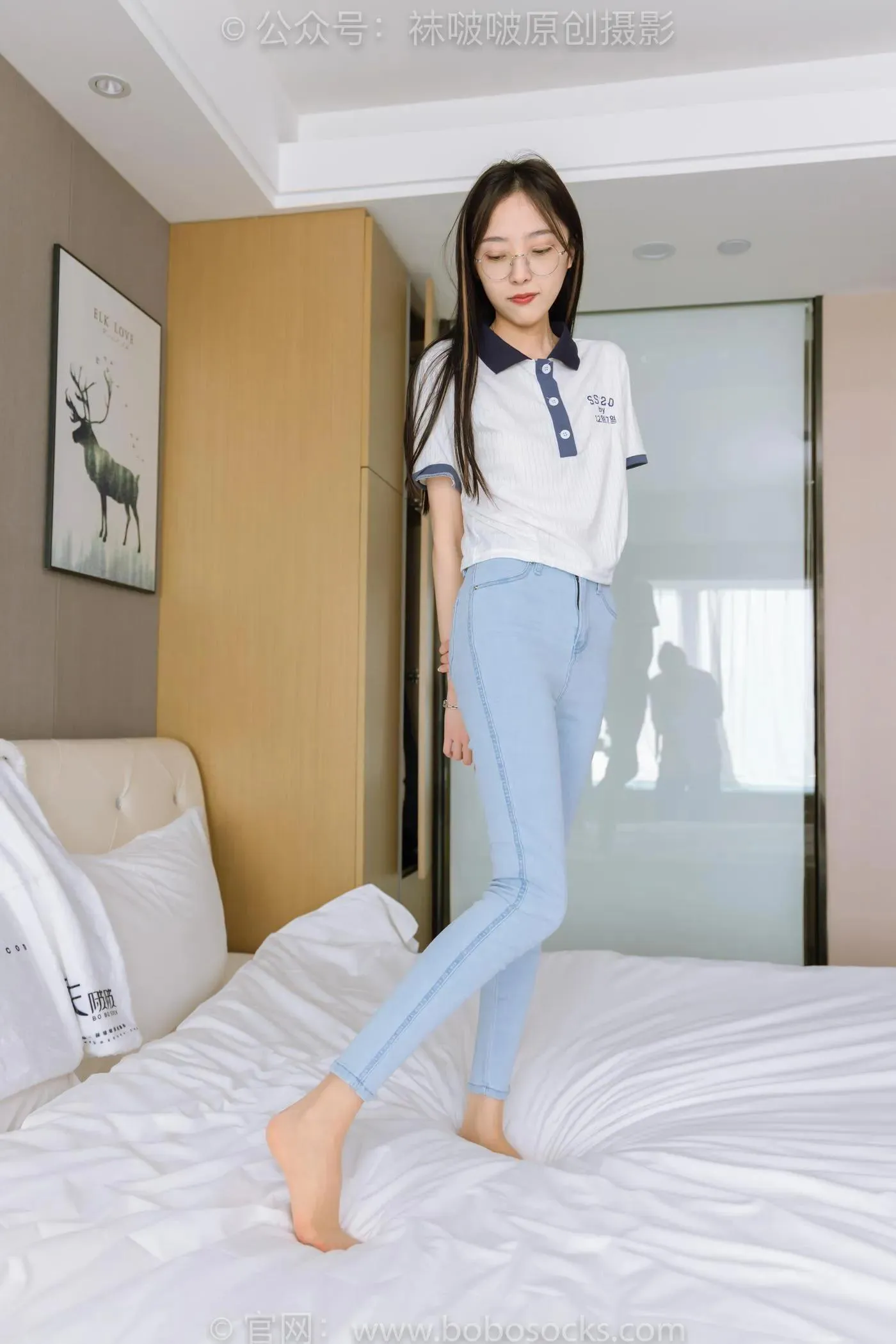 [BoBoSocks袜啵啵]NO.161 稚予-贝壳头板鞋、肉丝、裤里丝 [140P]插图7